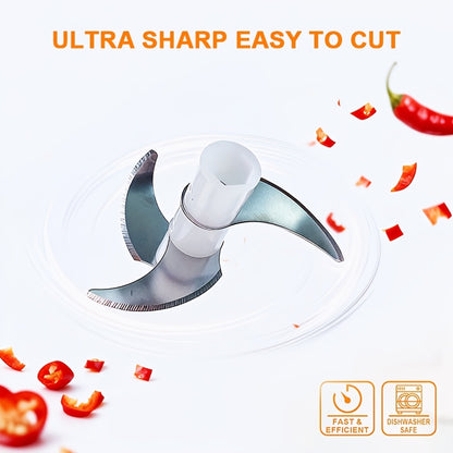 PINK Mini Electric Garlic Chopper, Meat Grinder, and Vegetable Chopper, USB Rechargeable Mini Food Blender, Efficient Small Food Processor, Suitable for Ginger, Chili, Fruits, and Meat - Image 3