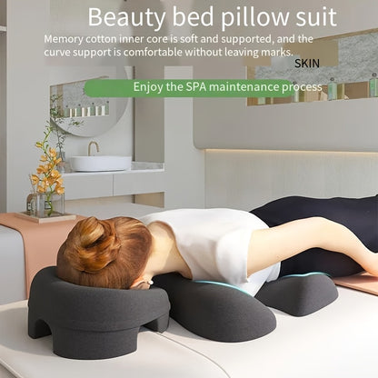 Comfort Zoning, No Fatigue—Ergonomic Beauty Bed Pillow Set（light gray） - Image 3