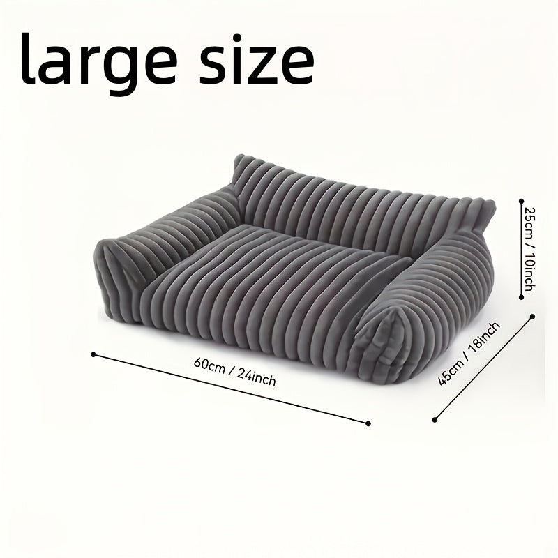white Comfortable Cat Sofa, Cute and Soft Cat Bed, Cat House Breathable Cat Sleeping Basket, Suitable for Large, Medium, and Small Cats for Year-Round Sleeping Use, Cozy Pet Bed, Cat Furniture, Modern Pet Furniture, Fashionable Cat Perch, Comfortably Fill - Image 3