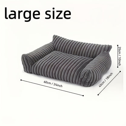 white Comfortable Cat Sofa, Cute and Soft Cat Bed, Cat House Breathable Cat Sleeping Basket, Suitable for Large, Medium, and Small Cats for Year-Round Sleeping Use, Cozy Pet Bed, Cat Furniture, Modern Pet Furniture, Fashionable Cat Perch, Comfortably Fill - Image 3