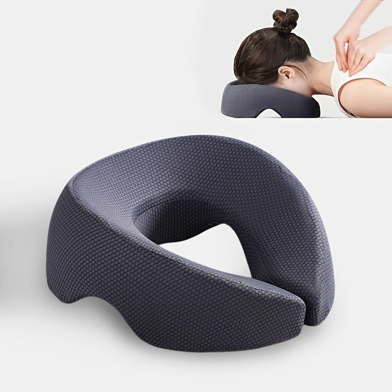 GREY Soft O-shaped/U-shaped Face Pillow for Beauty Salons/Spa Massage, Ergonomic Face Pillow, Multi-functional Suitable for Adult Facial Care and Relaxation, Multi-functional Neck and Face Support Comfort Face Pillow - Image 9