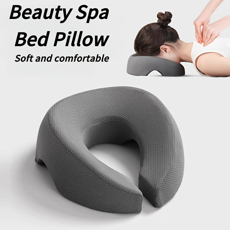 BLUE Soft O-shaped/U-shaped Face Pillow for Beauty Salons/Spa Massage, Ergonomic Face Pillow, Multi-functional Suitable for Adult Facial Care and Relaxation, Multi-functional Neck and Face Support Comfort Face Pillow - Image 7