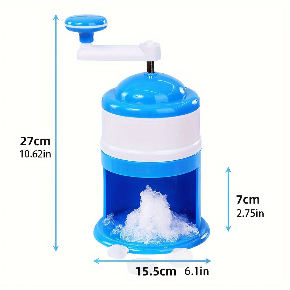 Portable Hand-Cranked Ice Shaver for Home Use: The Smart Choice for Summer Parties and Snow Cone Making - Image 2