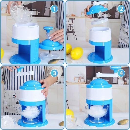 Portable Hand-Cranked Ice Shaver for Home Use: The Smart Choice for Summer Parties and Snow Cone Making - Image 3
