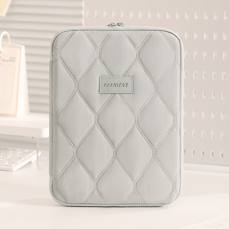 **BEENLOVE Tablet Storage Bag: 180° Full-Open Independent Compartment, Shockproof & Portable, Multifunctional Design**(Pink) - Image 7