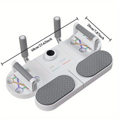(WHITE)Three-in-One Training Board: Push-Ups, Planks & Resistance Band Workouts — Your All-in-One Home Fitness Solution - Image 3