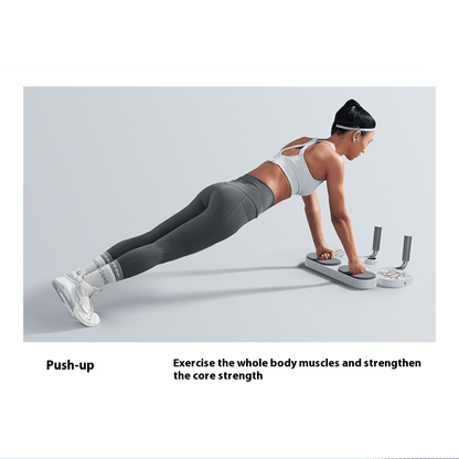 BLACK Three-in-One Training Board: Push-Ups, Planks & Resistance Band Workouts — Your All-in-One Home Fitness Solution - Image 2