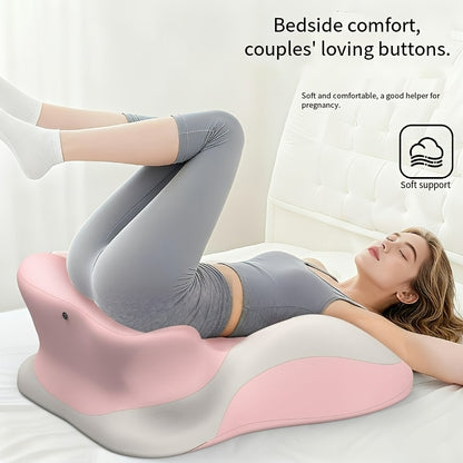 Bed Stomach-Sleep Pillow - Multi-functional Prone Position Pillow for Stomach Sleeping, Phone Use, Reading, Couples Fun Play, Intimacy Aid for Couples, Bed Hip Elevation Tool, Pā Pā Pillow（BLUE） - Image 7