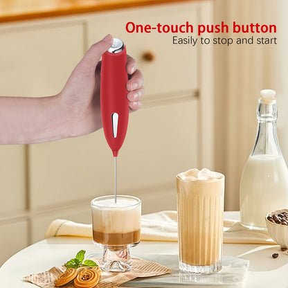 **Handheld Electric Frother | 10000 RPM Powerful Motor, One-Touch Start/Stop, Easily Froths, Mixes, and Blends – Your Kitchen Drink Essential Helper**WHITE - Image 8