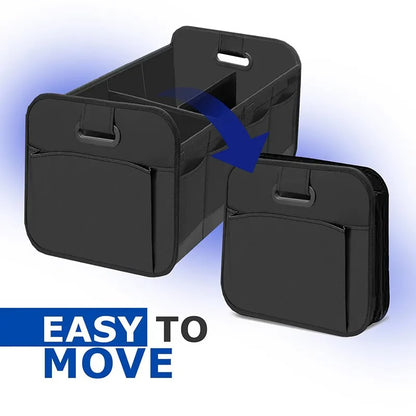 Black 3-in-1 Foldable Storage Organizer: Portable, Expandable, with Removable Dividers & 12 Extra Pockets – Your All-in-One Storage Solution - Image 4