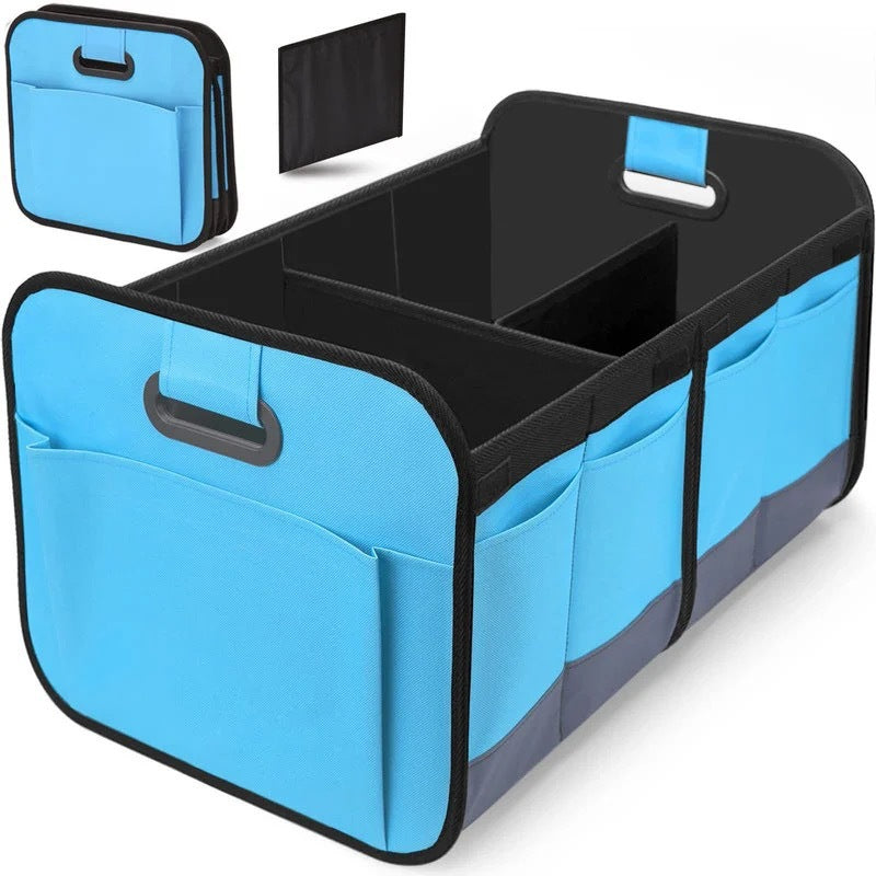 3-in-1 Red Foldable Storage Organizer: Portable, Expandable, with Removable Dividers & 12 Extra Pockets – Your All-in-One Storage Solution - Image 9