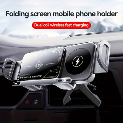 Smart Dual-Mode Rotating Stand: Foldable Design, Wireless Fast Charging, Anti-Shake, One-Touch Auto Rotation for Home, Office & Travel Use - Image 5