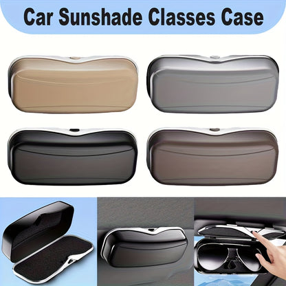 Car Travel Three-Piece Set: Push-Open Eyeglass Case, Universal Storage Case, and Secure Organizer—Complete On-the-Go Storage, Peace of Mind Every Journey(Grey) - Image 2