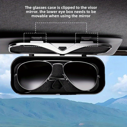 Car Travel Three-Piece Set: Push-Open Eyeglass Case, Universal Storage Case, and Secure Organizer—Complete On-the-Go Storage, Peace of Mind Every Journey(Beige) - Image 7