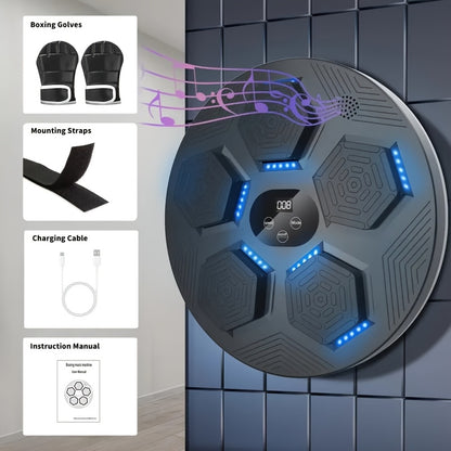 Smart Boxing Training Device: 18 Music Modes + Adaptive System + Minimalist Wall Mount, Creating a Professional-Grade Immersive Home Fitness Experience - Image 3