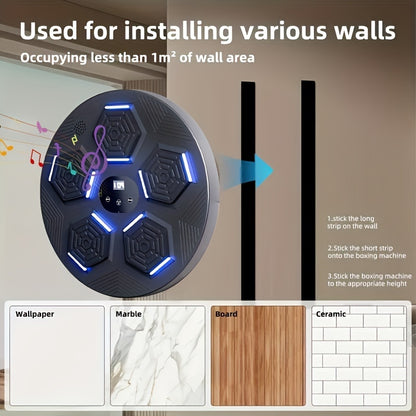 Smart Boxing Training Device: 18 Music Modes + Adaptive System + Minimalist Wall Mount, Creating a Professional-Grade Immersive Home Fitness Experience - Image 7