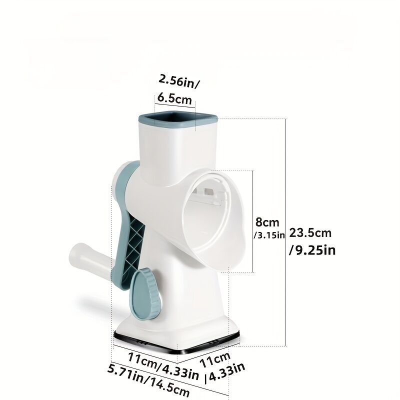 Three-Step Hand-Crank Ice Crusher｜Transparent Ice Box for Visible Operation, Anti-Slip Effort-Saving Design, 23.5cm Compact Body for Ice Making Anywhere - Image 2
