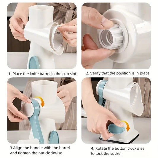 Three-Step Hand-Crank Ice Crusher｜Transparent Ice Box for Visible Operation, Anti-Slip Effort-Saving Design, 23.5cm Compact Body for Ice Making Anywhere - Image 5