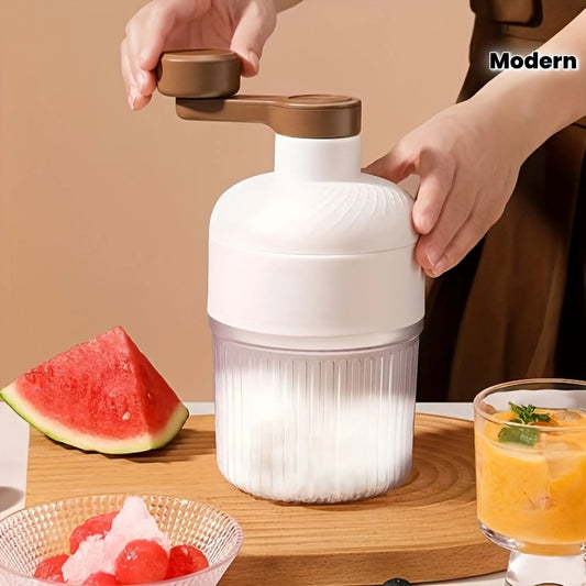 Hand-Crank Ice Maker in 10 Seconds｜Anti-Slip Handle + Transparent Large Ice Box, Unlock Colorful Summer Smoothies & Shaved Ice - Image 3
