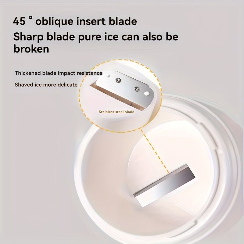 Hand-Crank Ice Maker in 10 Seconds｜Anti-Slip Handle + Transparent Large Ice Box, Unlock Colorful Summer Smoothies & Shaved Ice - Image 5