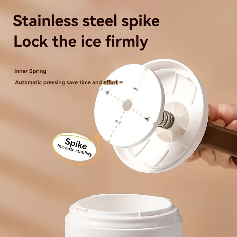 Hand-Crank Ice Maker in 10 Seconds｜Anti-Slip Handle + Transparent Large Ice Box, Unlock Colorful Summer Smoothies & Shaved Ice - Image 6