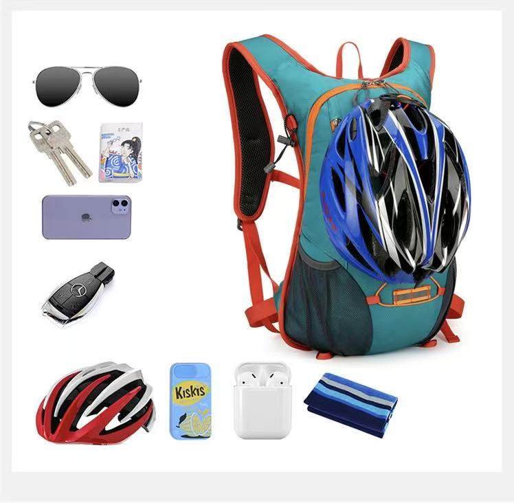 Drak bule Large-Capacity Storage Backpack, featuring a main compartment with multiple organized pockets for efficient item arrangement. Ideal for daily commuting and short trips, offering practical and convenient storage solutions. - Image 2