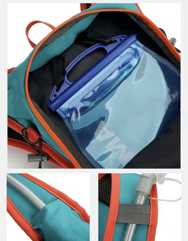 Drak bule Large-Capacity Storage Backpack, featuring a main compartment with multiple organized pockets for efficient item arrangement. Ideal for daily commuting and short trips, offering practical and convenient storage solutions. - Image 3