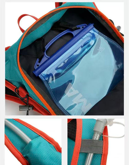 Dark green Large-Capacity Storage Backpack, featuring a main compartment with multiple organized pockets for efficient item arrangement. Ideal for daily commuting and short trips, offering practical and convenient storage solutions. - Image 3