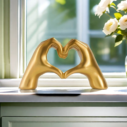WHITE Elegant Heart-shaped Sculpture: Pure lines capture love, accompanying you in writing tender everyday moments. - Image 6