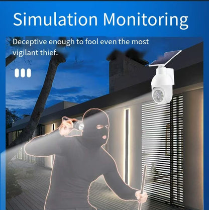 Solar sensor simulation camera light - No real monitoring function, simulated appearance design, smart sensor lighting, for outdoor security warning purposes | Energy-saving anti-theft solution | Warning lighting equipment - Image 5