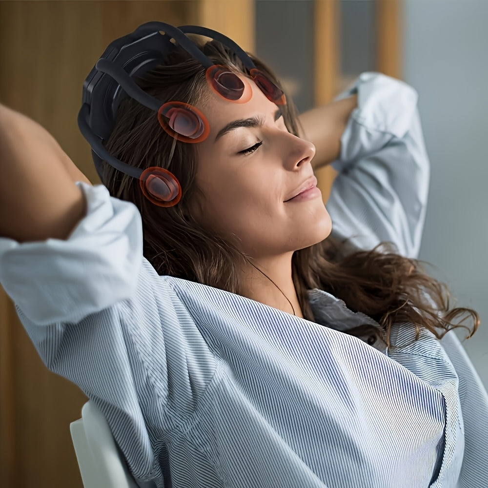 8-Claw Full-Coverage Smart Massager: Human-like Kneading, Immersive Head Relaxation - Image 2