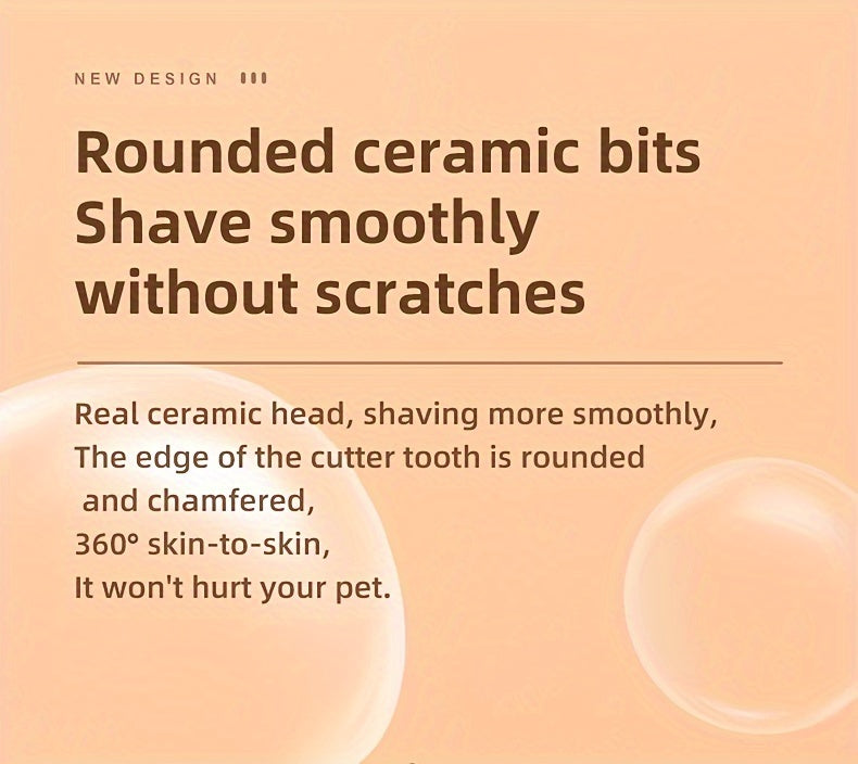 Low-Noise Pet Clipper for Dogs & Cats: Quiet Design to Reduce Stress, Rounded Blades for Gentle Grooming, 90-Minute Runtime - Image 5