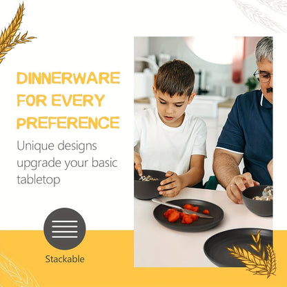 Eco-Friendly Wheat Straw Dinnerware: Stackable Design with Natural Texture, Illuminating the Sustainable Aesthetics of Every Meal - Image 7