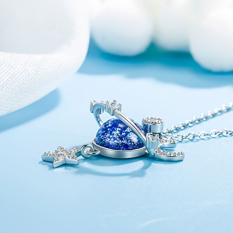 **“Whispers of Stars” — Galaxy Collarbone Chain, Gifting You a Corner of a Private Universe** - Image 5