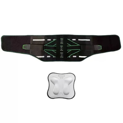 Lumbar Support Belt, featuring 8X Enhanced Lumbar Support, designed with a 3D massage pad, unisex back support strap, breathable and adjustable shoulder straps, available in green.（Size XL） - Image 5