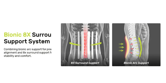 Lumbar Support Belt, featuring 8X Enhanced Lumbar Support, designed with a 3D massage pad, unisex back support strap, breathable and adjustable shoulder straps, available in green.（Size XL） - Image 9