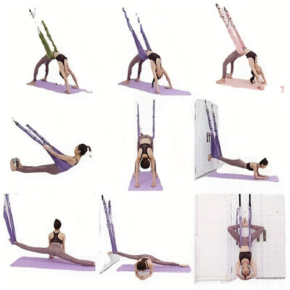 Hanging Fitness Resistance Band: 4-Step Installation, Full-Body Stretching & Strength Training at Home(PINK) - Image 5
