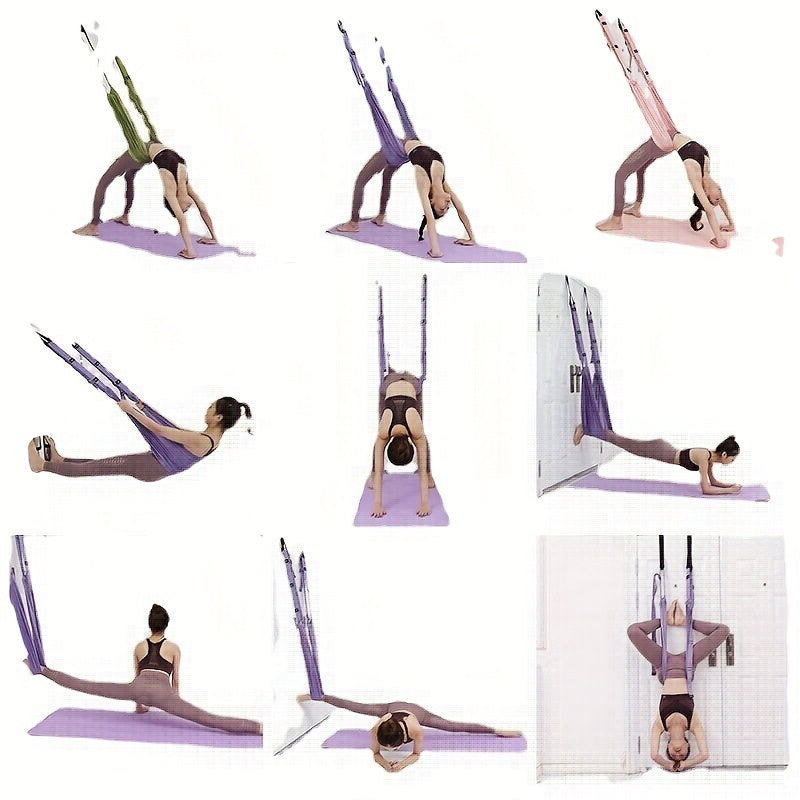 Hanging Fitness Resistance Band: 4-Step Installation, Full-Body Stretching & Strength Training at Home(PURPLE) - Image 5