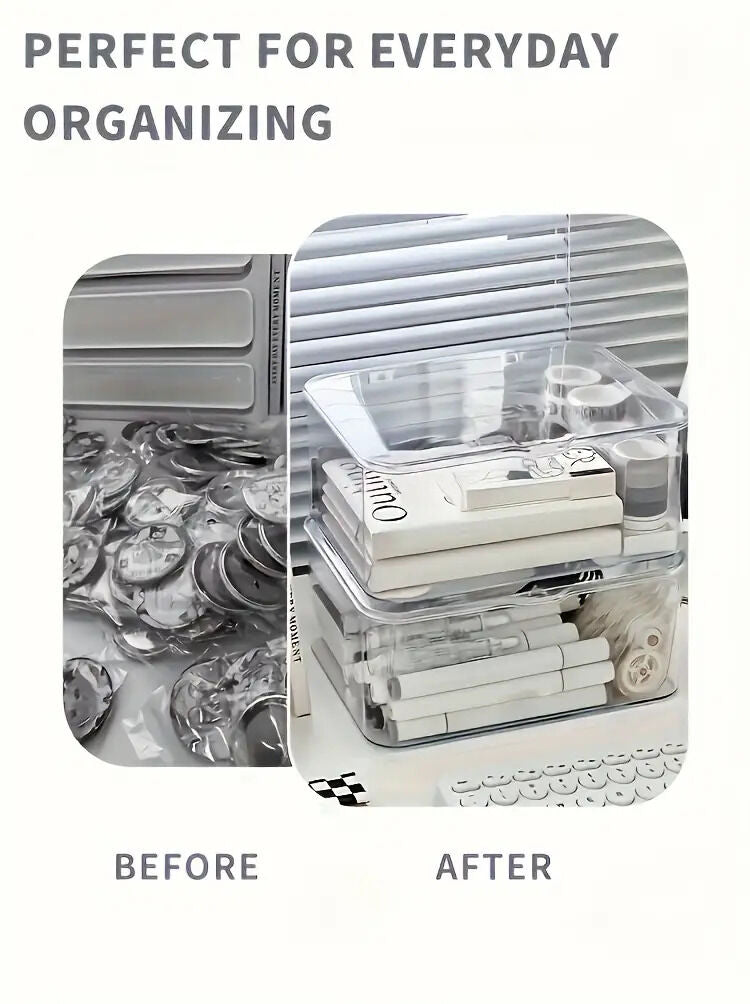 Acrylic Storage Box with Flip-Top Lid | Dustproof, Odor-Resistant, Transparent, Space-Saving, Modern Style, Ideal for Home Organization - Image 4