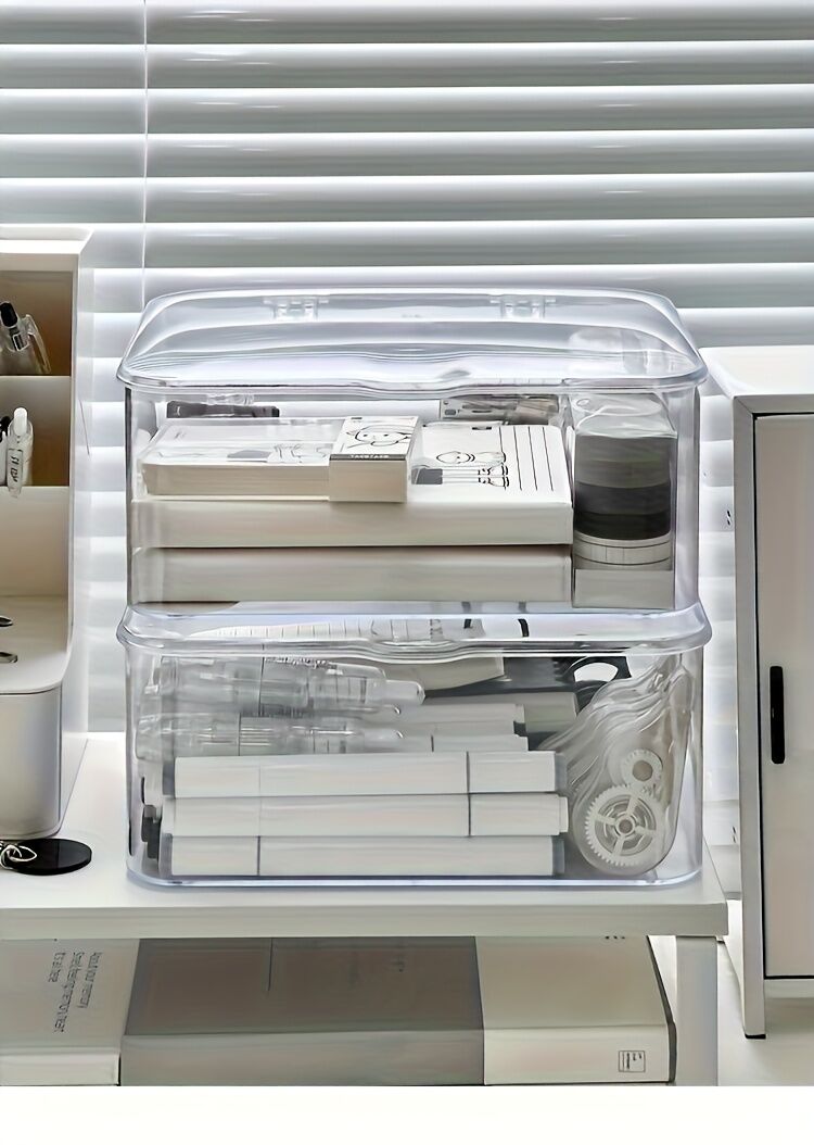Acrylic Storage Box with Flip-Top Lid | Dustproof, Odor-Resistant, Transparent, Space-Saving, Modern Style, Ideal for Home Organization - Image 5