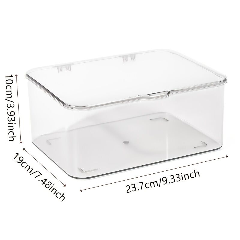 Acrylic Storage Box with Flip-Top Lid | Dustproof, Odor-Resistant, Transparent, Space-Saving, Modern Style, Ideal for Home Organization - Image 7