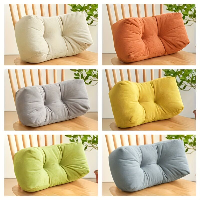 haze blue**Cloud-Touch Chenille Multi-Function Lumbar Pillow: Supports Long-Hour Sitting, Removable & Washable Design, Gently Releases Pressure Every Day Like a Cloud** - Image 9