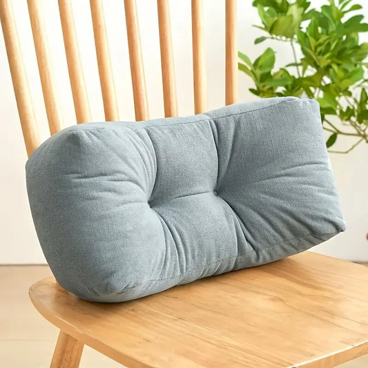 sunset orange**Cloud-Touch Chenille Multi-Function Lumbar Pillow: Supports Long-Hour Sitting, Removable & Washable Design, Gently Releases Pressure Every Day Like a Cloud** - Image 8