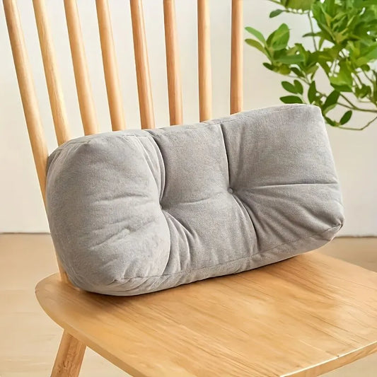 Enamel gray**Cloud-Touch Chenille Multi-Function Lumbar Pillow: Supports Long-Hour Sitting, Removable & Washable Design, Gently Releases Pressure Every Day Like a Cloud**