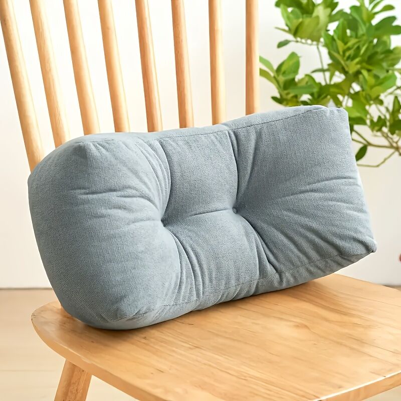 Enamel gray**Cloud-Touch Chenille Multi-Function Lumbar Pillow: Supports Long-Hour Sitting, Removable & Washable Design, Gently Releases Pressure Every Day Like a Cloud** - Image 8