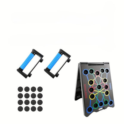 Multifunctional Folding Push-up Board, Home Fitness Push-up Stands, Versatile Home Exercise Equipment. It helps exercise and strengthen shoulders, chest, back, and triceps, improving overall fitness. - Image 7