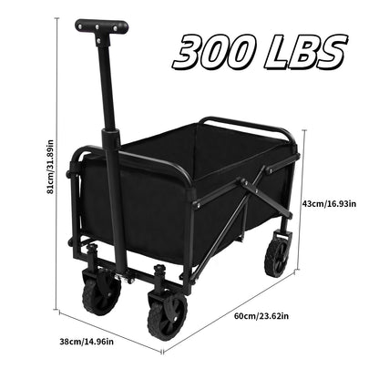 Foldable Shopping Cart, made of 600D waterproof Oxford fabric, equipped with all-terrain silent wheels. Suitable for beach/groceries/garden/shopping trips. A portable shopping cart with strong load-bearing capacity. - Image 3