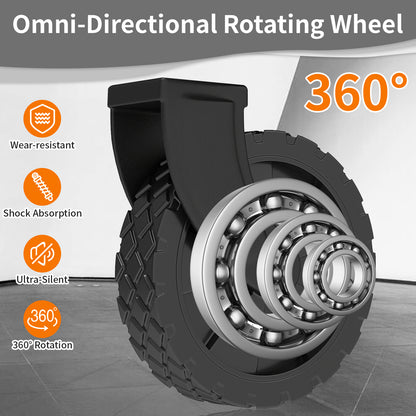 Foldable Shopping Cart, made of 600D waterproof Oxford fabric, equipped with all-terrain silent wheels. Suitable for beach/groceries/garden/shopping trips. A portable shopping cart with strong load-bearing capacity. - Image 5