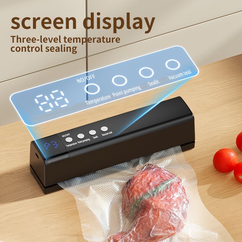 **1pc white Portable Wireless Vacuum Sealer｜USB Charging Compact Design, One-Touch Sealing for Long-Lasting Freshness, Ideal for Home & Outdoor Use** - Image 7