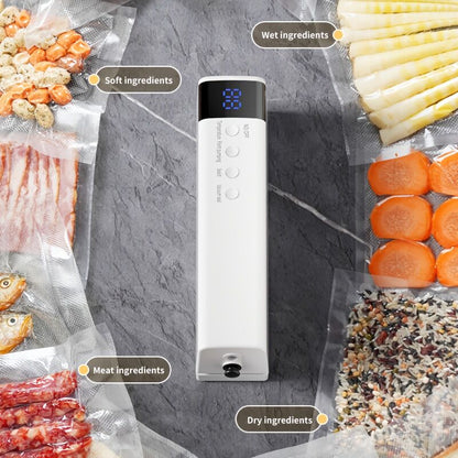 **1pc black Portable Wireless Vacuum Sealer｜USB Charging Compact Design, One-Touch Sealing for Long-Lasting Freshness, Ideal for Home & Outdoor Use** - Image 5